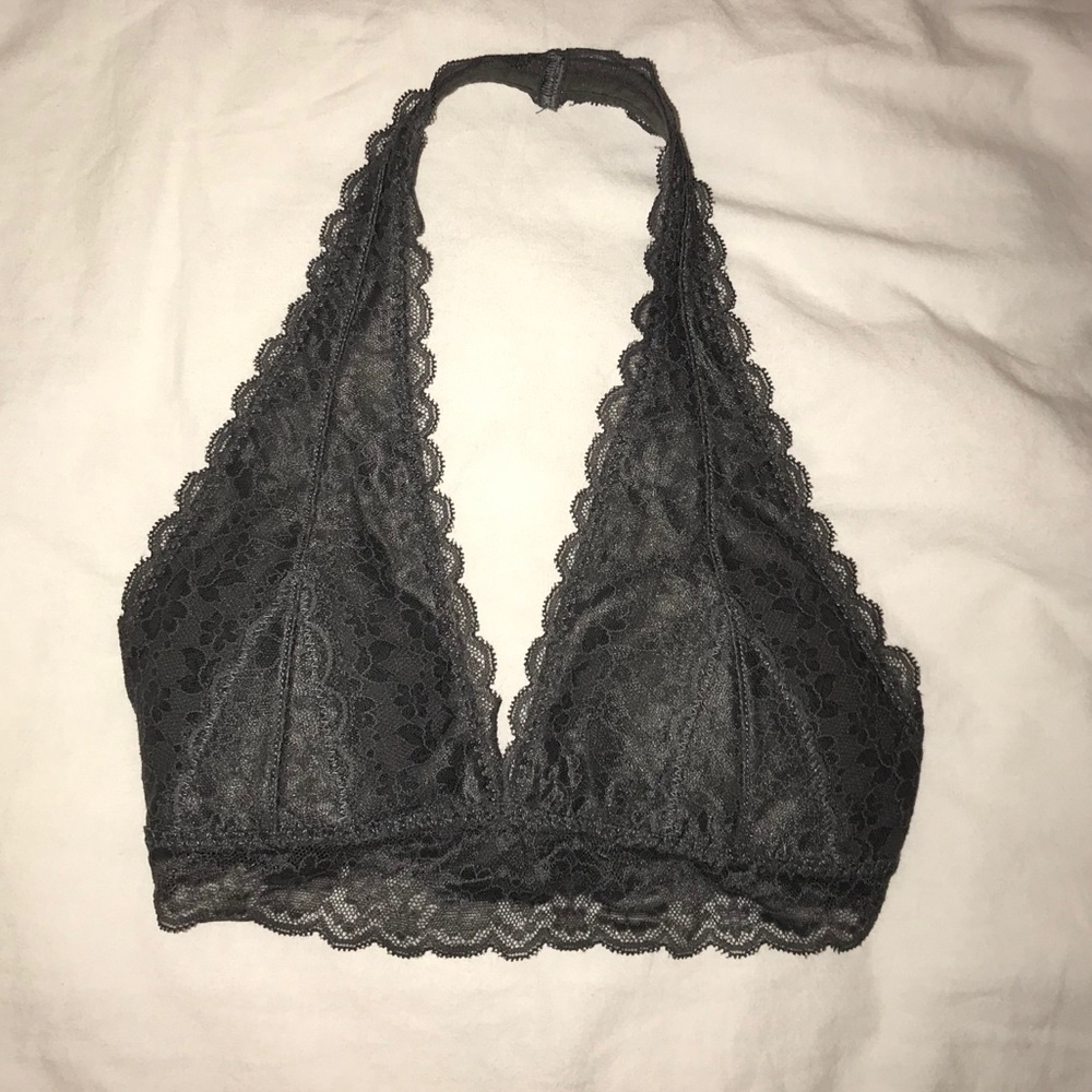 Gilly Hicks Gray Lace Bralette